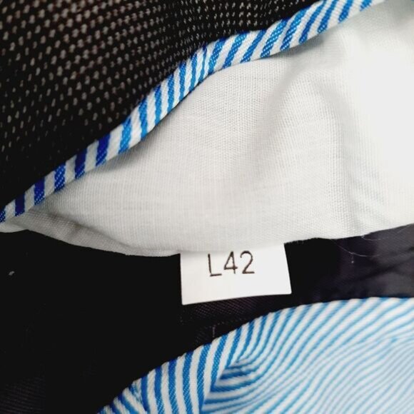 TOMMY HILFIGER 100% Wool Blazer Jacket Pin-Stripe Gray Men's Sz 42 L - Picture 14 of 14